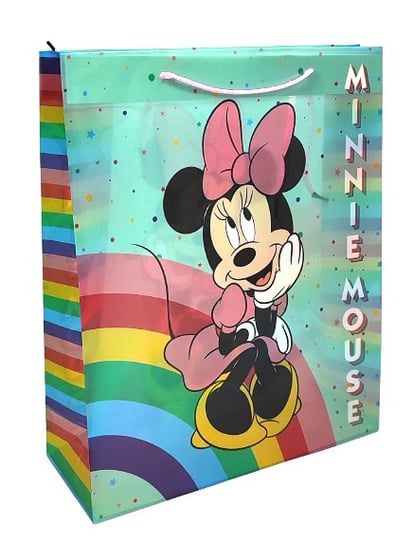 Torba prezentowa Myszka Minnie Tęcza 39 cm Inna marka