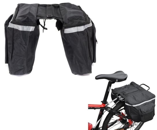 Torba rowerowa sakwa na bagażnik - duża, pojemna na rower Sports Equipment