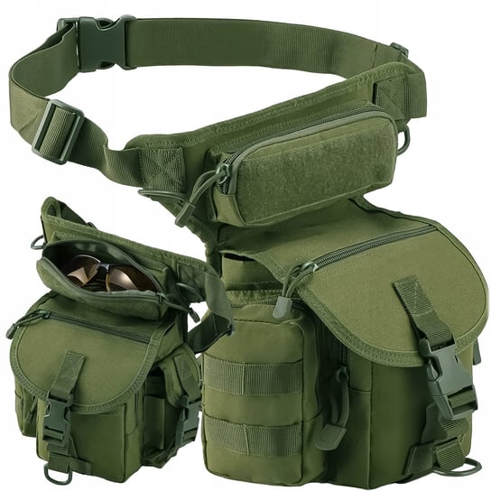 TORBA SASZETKA BIODROWA NA NOGĘ WOJSKOWA TAKTYCZNA POJEMNA MILITARNA Realne Ceny