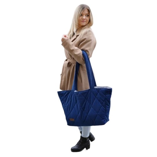 Torba Shopper Big Diamonds Deep Blue Kinder Hop