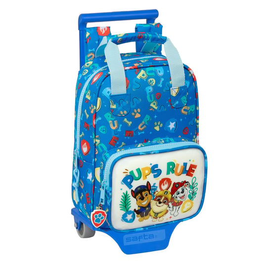 Torba szkolna z kółkami The Paw Patrol Pups rule Niebieski 20 x 28 x 8 cm Psi Patrol