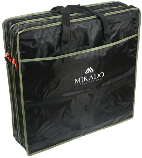 Torba wędkarska Mikado na siatki 2 komorowa - kwadrat (63x63x18cm) - Czarno/Zielony Mikado
