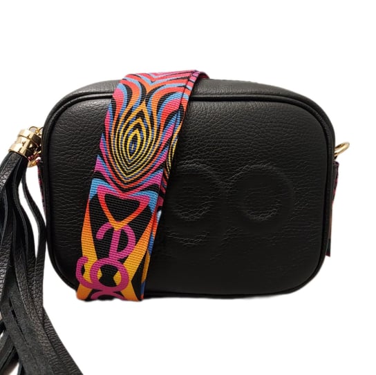 Torebka crossbody skóra czarna Ego