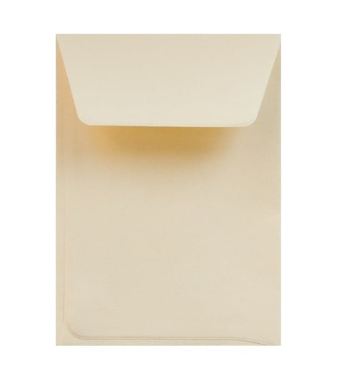 Torebka fałdowa klejona, kremowa, 6,5x9 cm, 50 sztuk Neopak