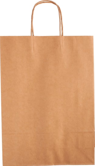 Torebka na prezenty KRAFT papierowa 31x11x42 cm gr. 125g/m2 brązowa Folia