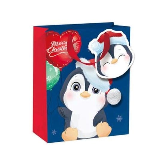 Torebka Na Prezenty Pingwin - Mała Dziecięca Świąteczna PartyPal