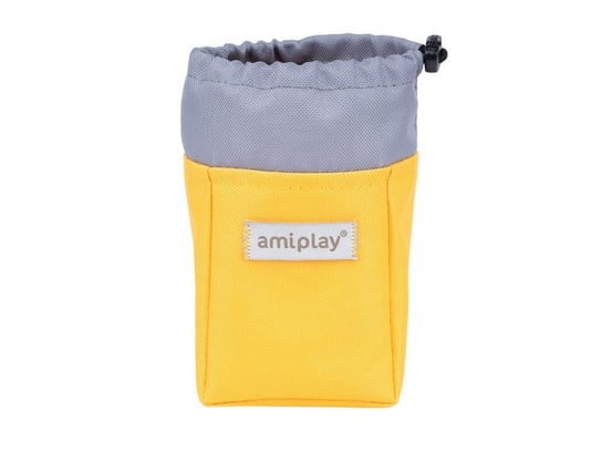 Torebka na przysmaki AMIPLAY Samba, żółta, 6x8x10 cm Amiplay