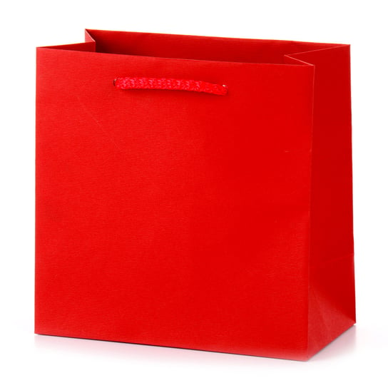 Torebka prezentowa czerwona, format CD 15,5 x 15,5 x 8 cm Europapier-Impap