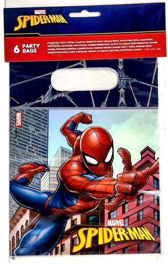 Torebki foliowe urodzinowe Spider-Man 6 szt. Procos