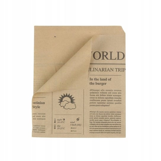 Torebki Na Burgera Newspaper 15 X 16 Cm 1000 Szt. SlowPack