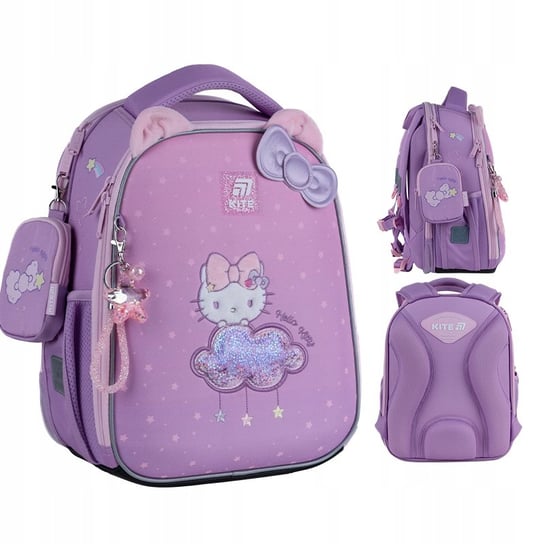 Tornister dla pierwszoklasisty plecak szkolny różowy dla dziewczynki klasa 1-3  Hello Kitty Kite KITE