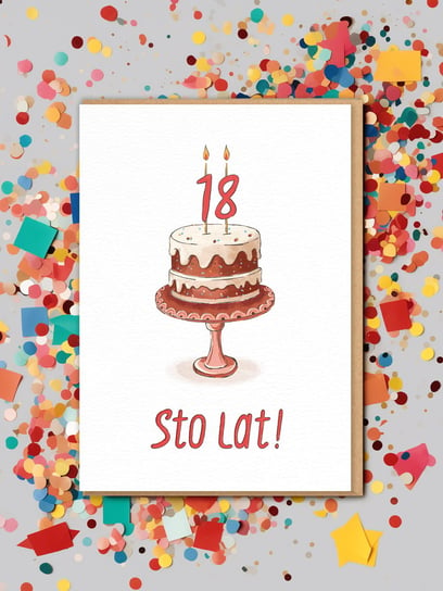 Tort / 100 Lat / Kartka Na 18. Urodziny Nadwyraz.com