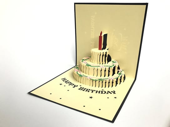 Tort Urodzinowy Kartka 3d, Urodziny, Prezent GrandGift