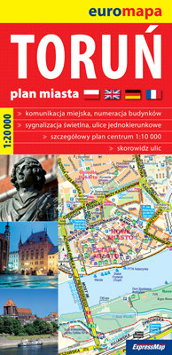 Toruń. Plan miasta 1:20 000 Opracowanie zbiorowe