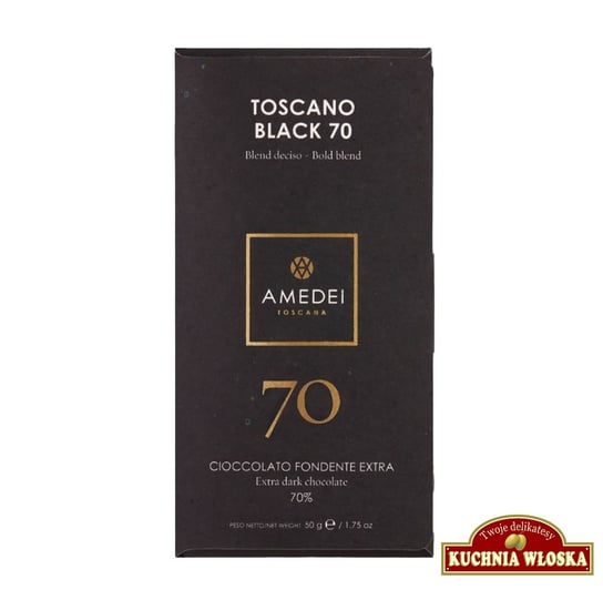 Toscano Black 70% - czekolada ciemna 70% kakao 50g / Amedei Inna marka