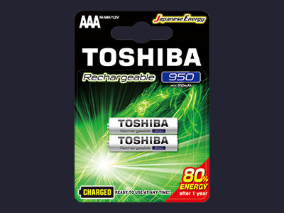 Toshiba, Akumulator ready to use TNH-03GAE BP-2C AAA 950mAh Blister, 2 szt. Toshiba