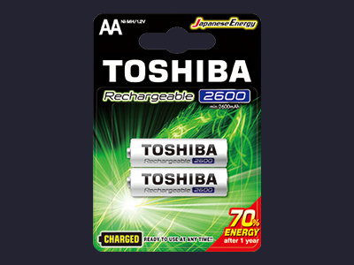 Toshiba, Akumulator Toshiba ready to use TNH-6GAE BP-2C AA  2600mAh Blister, 2 szt. Toshiba