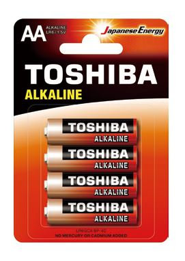 Toshiba, Baterie alkaliczne LR6GCA BP-4C LR6 Blister, 4 szt. Toshiba