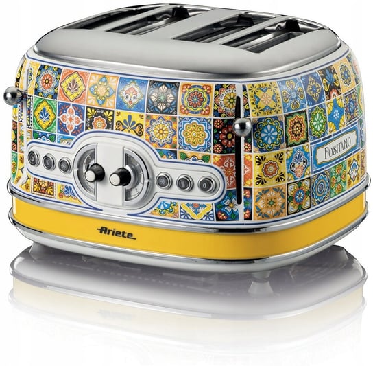 Toster Ariete 156 Positano 1600W 4 grzanki 6 poziomów opiekania Tacka Ariete