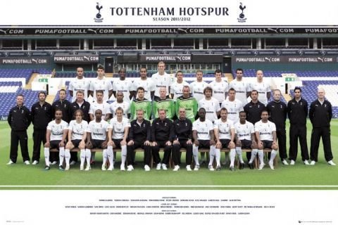 Tottenham Hotspurs Zdjęcie Drużynowe 11/12 - plakat 91,5x61 cm Tottenham Hotspur FC