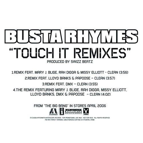 Touch It Remixes Busta Rhymes
