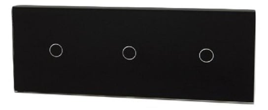 Touchme Duży panel 86x228mm szklany, 3 x przycisk pojedynczy, czarny TM701701701B. Inny producent