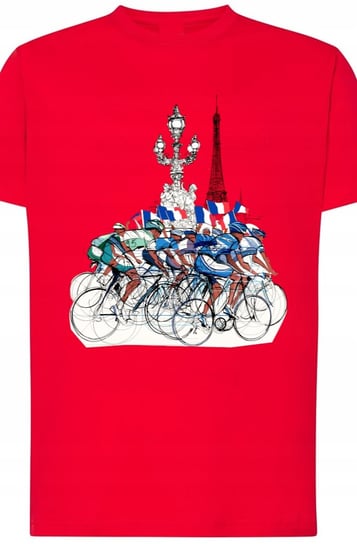 Tour De France Paryż T-Shirt Kolarstwo r.S Inna marka