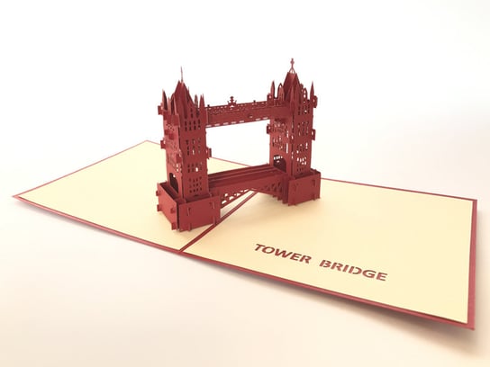 Tower Bridge, Kartka 3d Londyn Pamiątka Prezent GrandGift