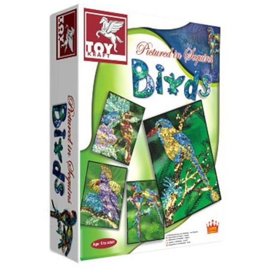Toy Kraft, ptaki do zdobienia cekinami Toy Kraft