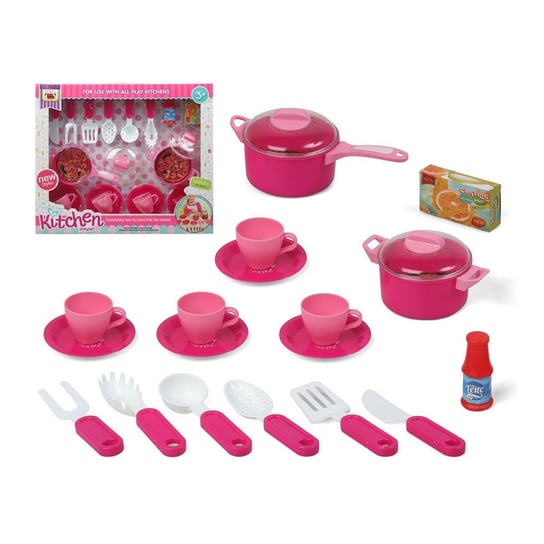 Toy set Kitchen playset Pink (48 x 41 cm) (S1127694) Inna marka