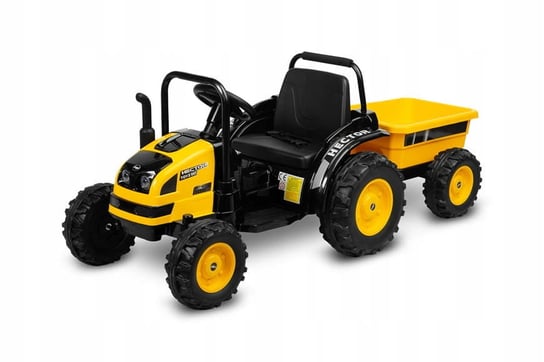 Toyz By Caretero Traktor Na Akumulator z Przyczepą Hector Yellow Toyz by Caretero