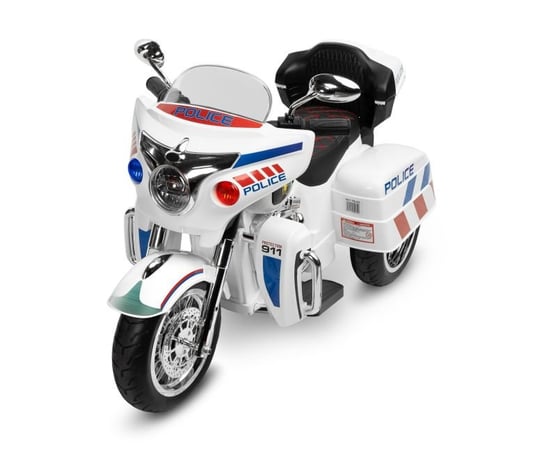Toyz, Pojazd na akumulator, motocykl policyjny, Riot, biały Toyz