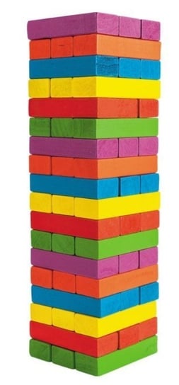 TPK1, klocki drewniane wieża Jenga kolorowa TPK1