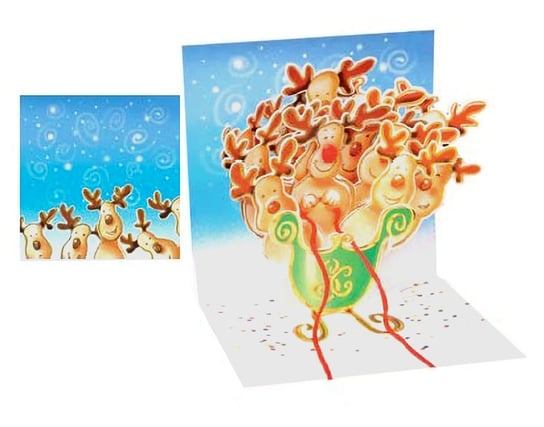 TR113 Reindeer Sleigh Up with Paper