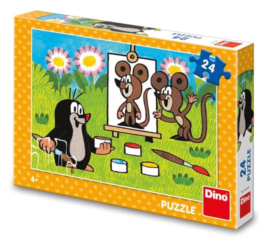Tradycyjne puzzle z czeskim recikiem oryginalne 24 elementy dla dzieci 4+ szybka wysyłka Dino Toys