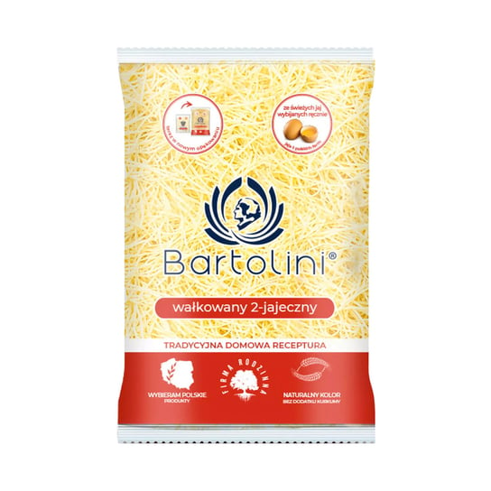 Tradycyjny Makaron 2-Jajeczny - krajanka cienka 300 g / Bartolini BARTOLINI