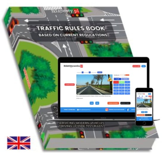 Traffic rules book. Based on current regulations. Handbook + test online 2025. Marcin Figarski