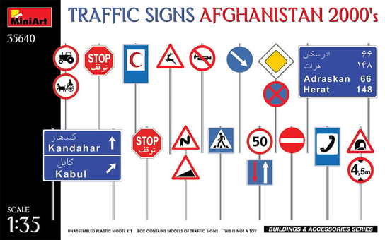 Traffic Signs Afghanistan 2000s 1:35 MiniArt 35640 MiniArt