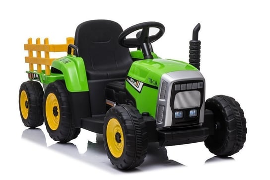 Traktor Autko Pojazd Na Akumulator Światła Led Audio Mp3 Pilot + Przyczepka Lean Toys