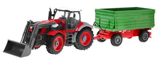 Traktor Czerwony Przyczepa Zielona 2.4GHz RAMIZ