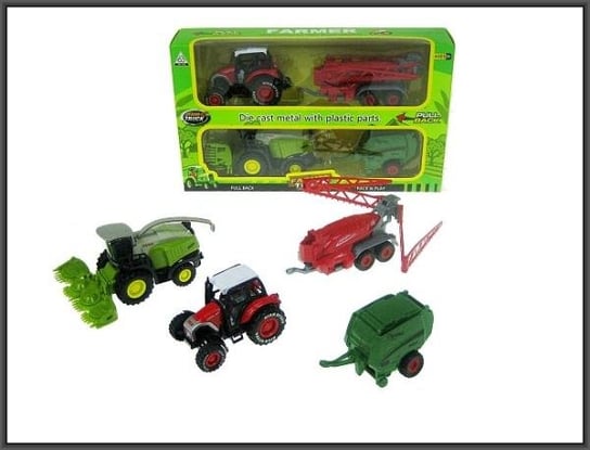 Traktor i maszyna rolnicza przyczepa 23cm w pudełku cena za 1 szt Hipo