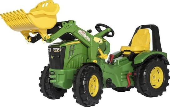 Traktor John Deere 8400R X-Trac z Ĺ‚adowaczem czoĹ‚owym i hamulcem R65107 Rolly Toys