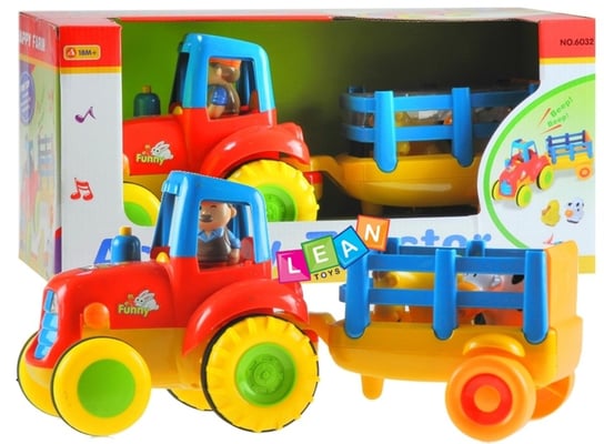 Traktor + przyczepa Lean Toys