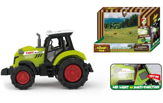 Traktor Z Dźwiękiem I Światłem Zabawka Dla Dzieci Trifox