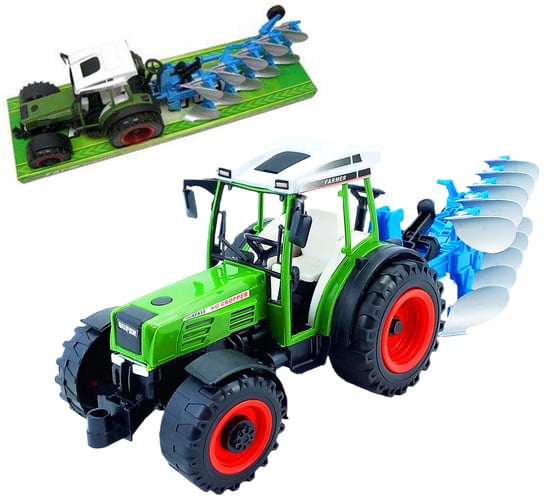 Traktor Z Pługiem Zabawka Dla Dzieci Trifox