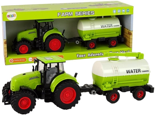 Traktor z Przyczepą Duże Koła Zielony Farma Import LEANToys Inna marka