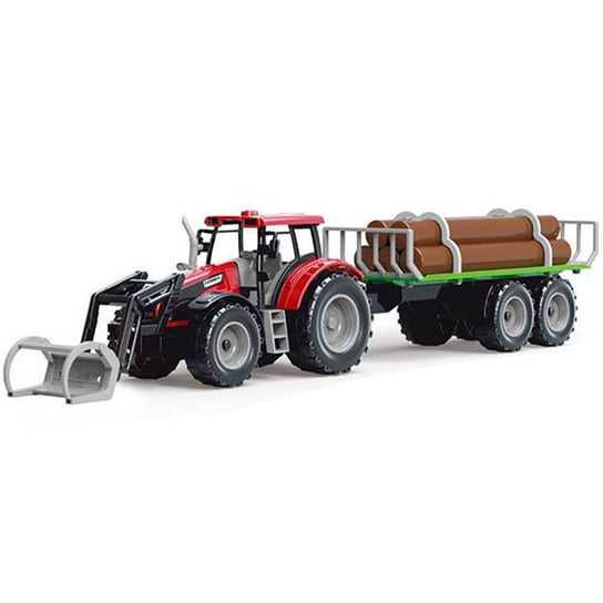 Traktor Z Przyczepą Z Drewnem Zabawka Dla Dzieci Trifox