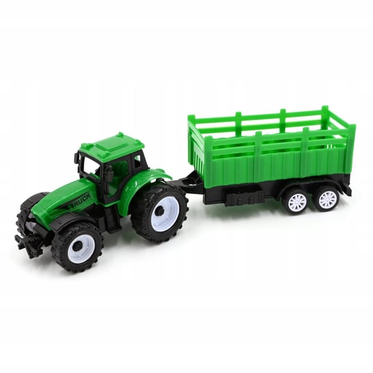 Traktor Z Przyczepą Zabawka 20Cm Różne Kolory Midex