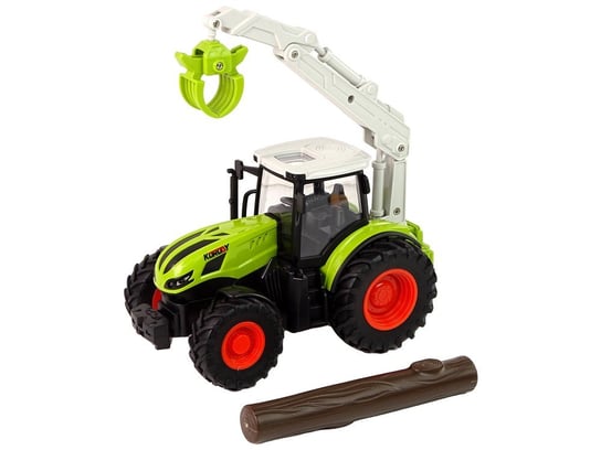 Traktor Zdalnie Sterowany 1:24 R/C Zielony Chwytak Drewno Inna marka