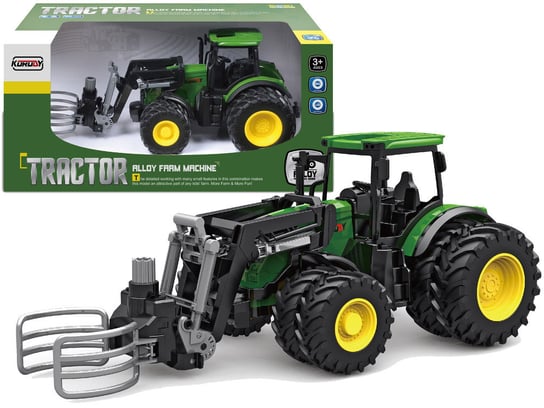 Traktor Zielony 1:24 Rolnik Ch Lean Toys